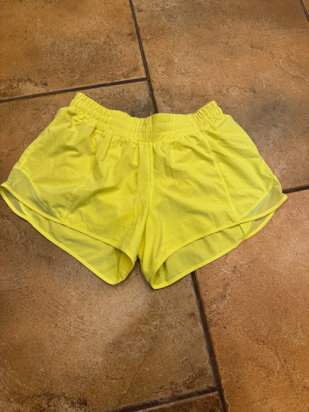 lululemon athletica Neon Yellow Women's Athletic Shorts